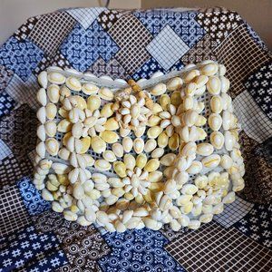 Vintage 1980s Shell Bag Top Handle